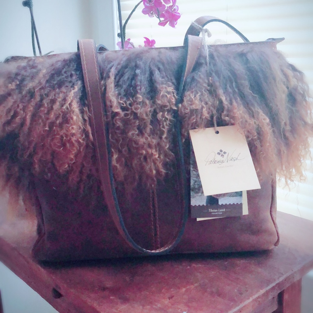 Handbag, the Tibetan lamb collection.
